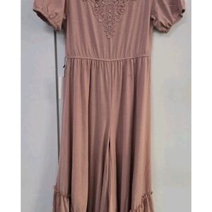 NEW Joyfolie Mia Joy Girl's size 12 Kayla Jumpsuit In Ashe Rose NWT